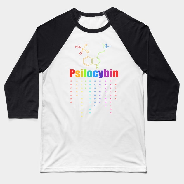 psilocybin Baseball T-Shirt by kurticide